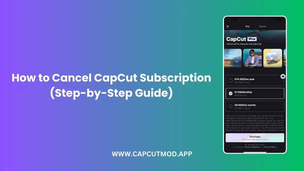 How to Cancel CapCut Subscription - Step-by-Step Guide 1 Master how to cancel CapCut subscription fast! Step-by-step tips for CapCut Pro cancellation on Android, iPhone, or online—save money now!